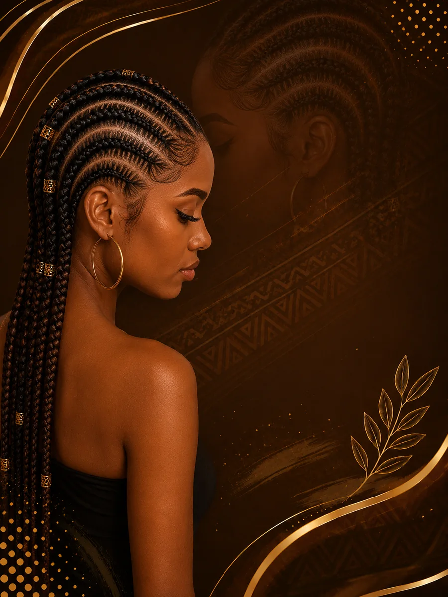 Cornrows em Santos-SP por Sandra das Tranças